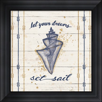 Framed Calm Seas III Print