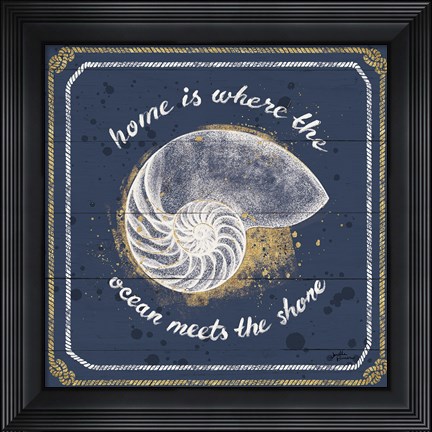 Framed Calm Seas I Print