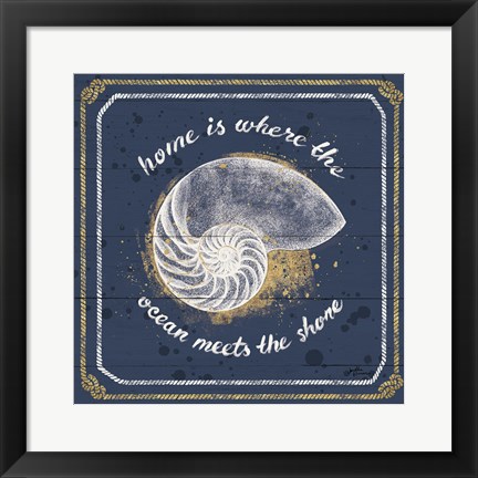 Framed Calm Seas I Print