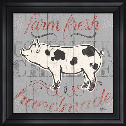 Framed Farmers Market IX Print