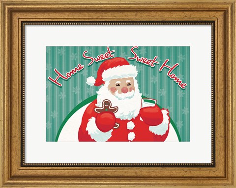 Framed Retro Christmas V Bright Print