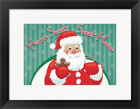 Framed Retro Christmas V Bright Print