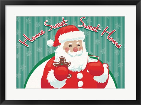 Framed Retro Christmas V Bright Print