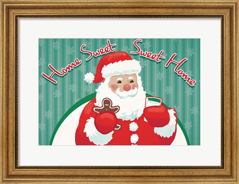 Framed Retro Christmas V Bright Print