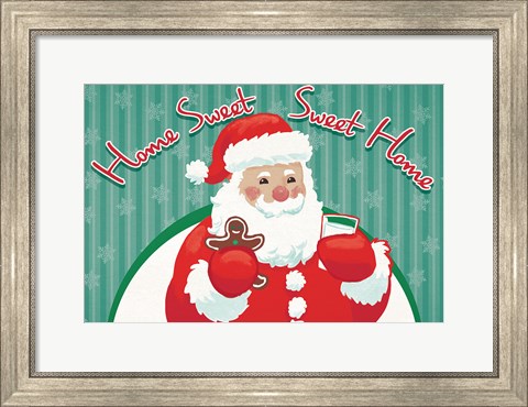 Framed Retro Christmas V Bright Print