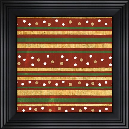 Framed Santas List Pattern XI Print