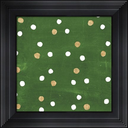 Framed Santas List Pattern IV Print