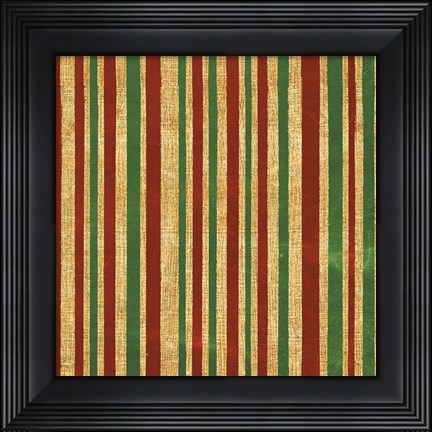 Framed Santas List Pattern I Print