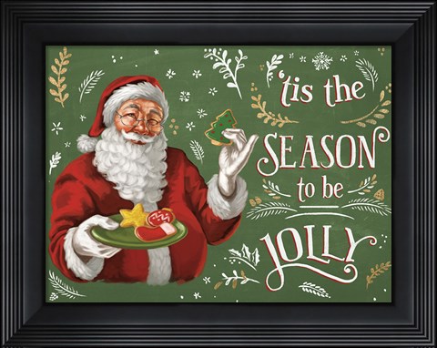 Framed Santas List III Print