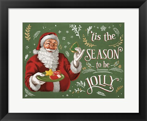 Framed Santas List III Print