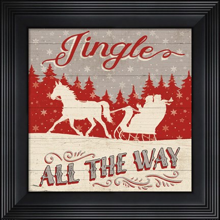 Framed Holiday in the Woods I Print