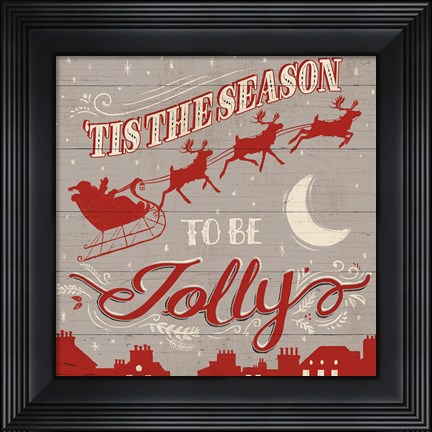 Framed Holiday in the Woods II Print