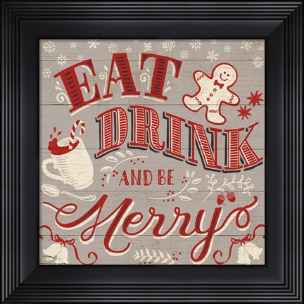 Framed Holiday in the Woods III Print