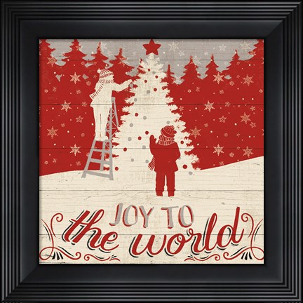 Framed Holiday in the Woods IV Print