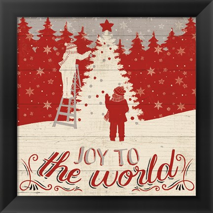 Framed Holiday in the Woods IV Print