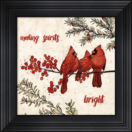 Framed Holiday Gem I Print