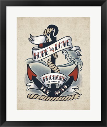 Framed Sailor Wisdom I Print