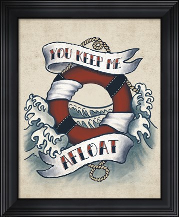 Framed Sailor Wisdom II Print