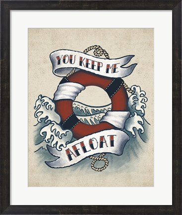 Framed Sailor Wisdom II Print