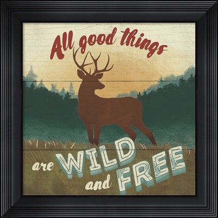 Framed Discover the Wild VI Print