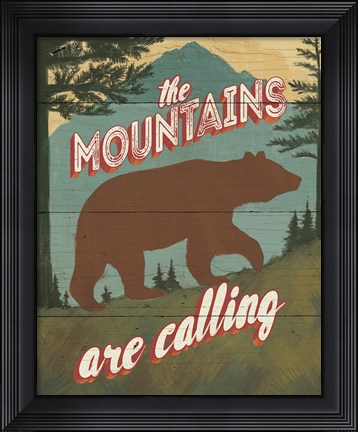 Framed Discover the Wild I Print