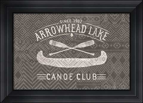 Framed Soft Lodge VII Dark Print