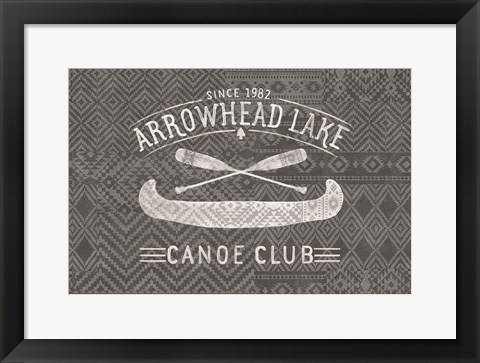 Framed Soft Lodge VII Dark Print