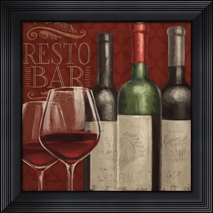 Framed Bistro Paris IV Print