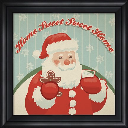 Framed Retro Christmas X Print
