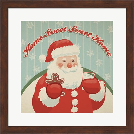 Framed Retro Christmas X Print