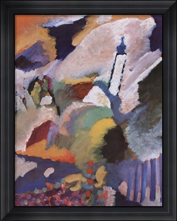Framed Kirche in Murnau, 1910 Print