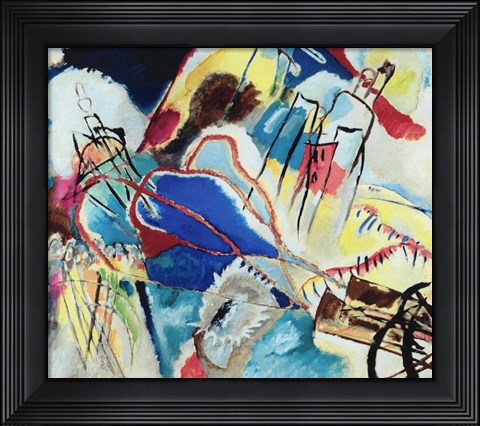 Framed Improvisation No. 30 - Cannons (1913) Print