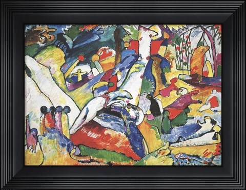 Framed Sketch for Compositon II, 1910 Print