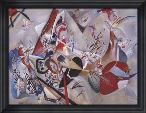 Framed Dans le gris Print