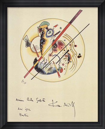 Framed Aquarelle aus Dem, 1922 Print