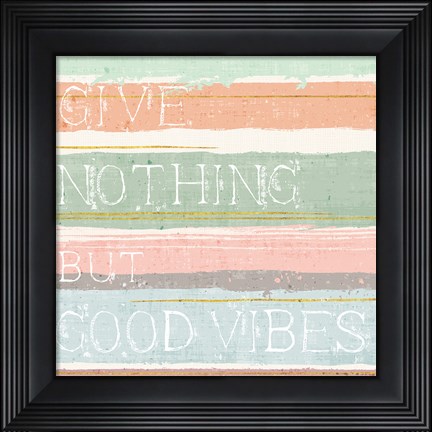 Framed Thoughtful Strokes I Pastel Print