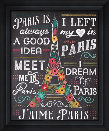 Framed Travel Blossoms I Print