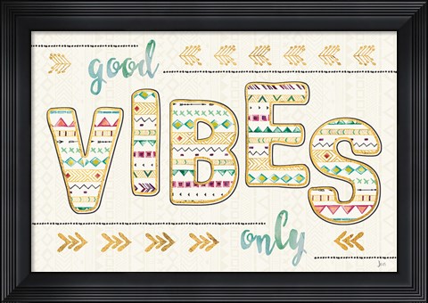 Framed Boho Quotes III Print
