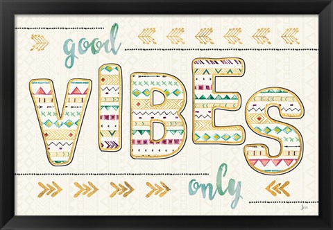 Framed Boho Quotes III Print