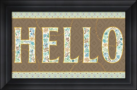 Framed Flutterby Blooms X Print