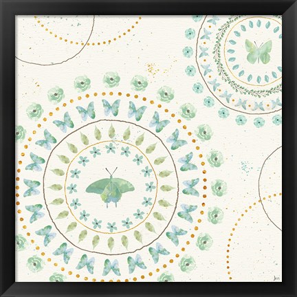 Framed Flutterby Blooms VIII Print