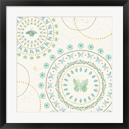 Framed Flutterby Blooms VII Print