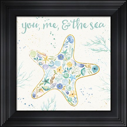 Framed Seaside Blossoms II Print