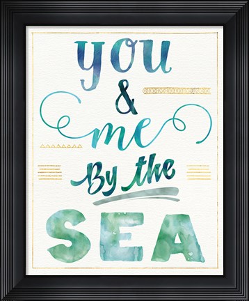 Framed Coastal Words II v.2 Print