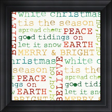 Framed Trimming the Tree Pattern II Print