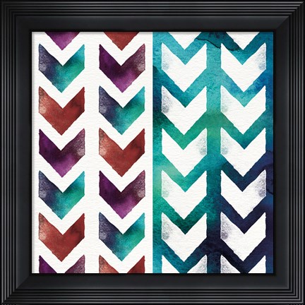 Framed Lost in Words Mixed Pattern II Print