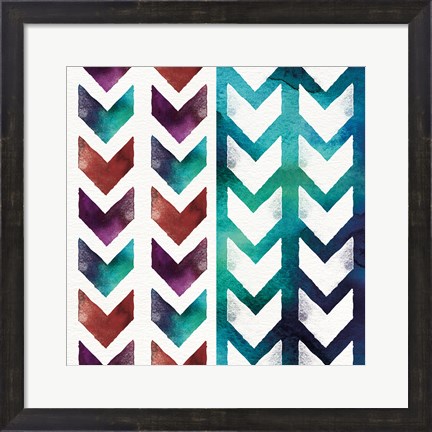 Framed Lost in Words Mixed Pattern II Print