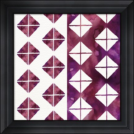 Framed Lost in Words Mixed Pattern I Print
