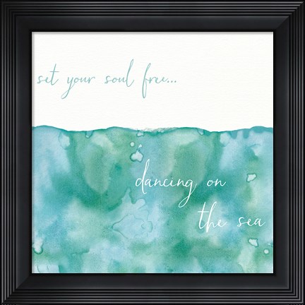 Framed Soft Waves II Print