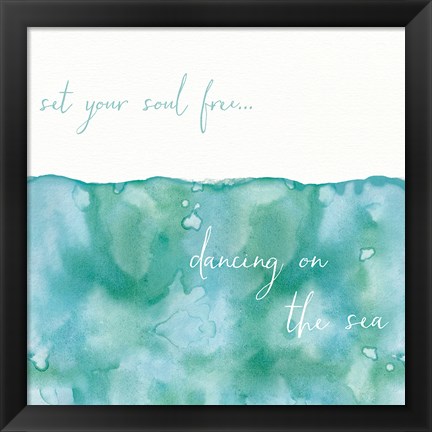 Framed Soft Waves II Print